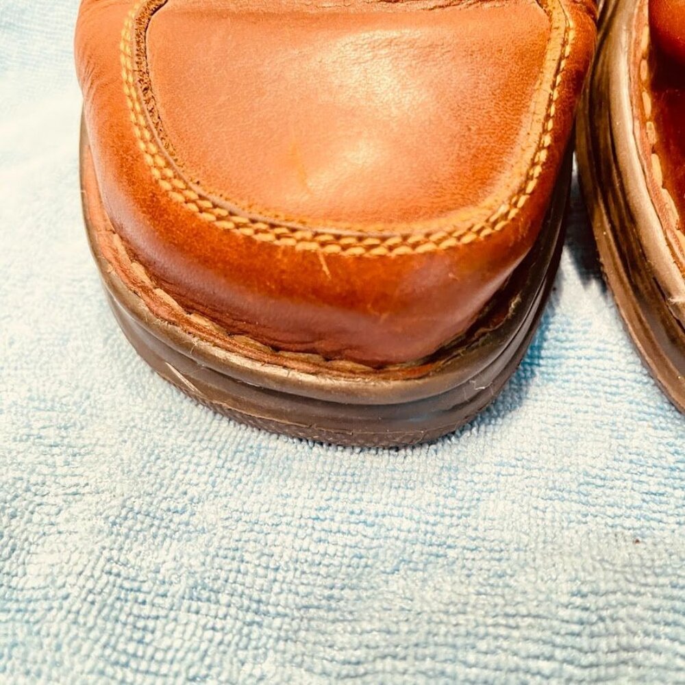 Born Y2K Womens Size 8M/W Leather Slip On Buckle Comfort Loafers Mules Clogs - Picture 10 of 16